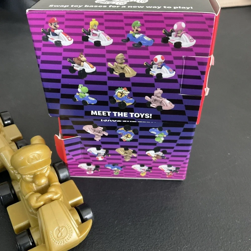 MarioKart 8 Gold Deluxe #6 Happy Meal McDonald's Supe Nintendo Car Toy Lot Of 2
